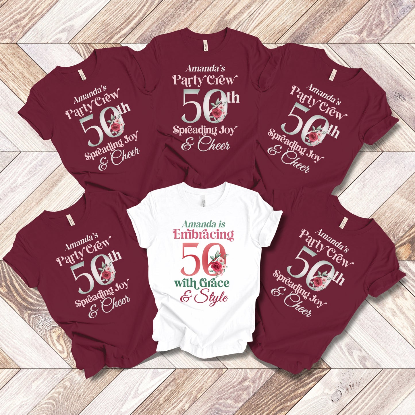 Embracing 50th - Maroon