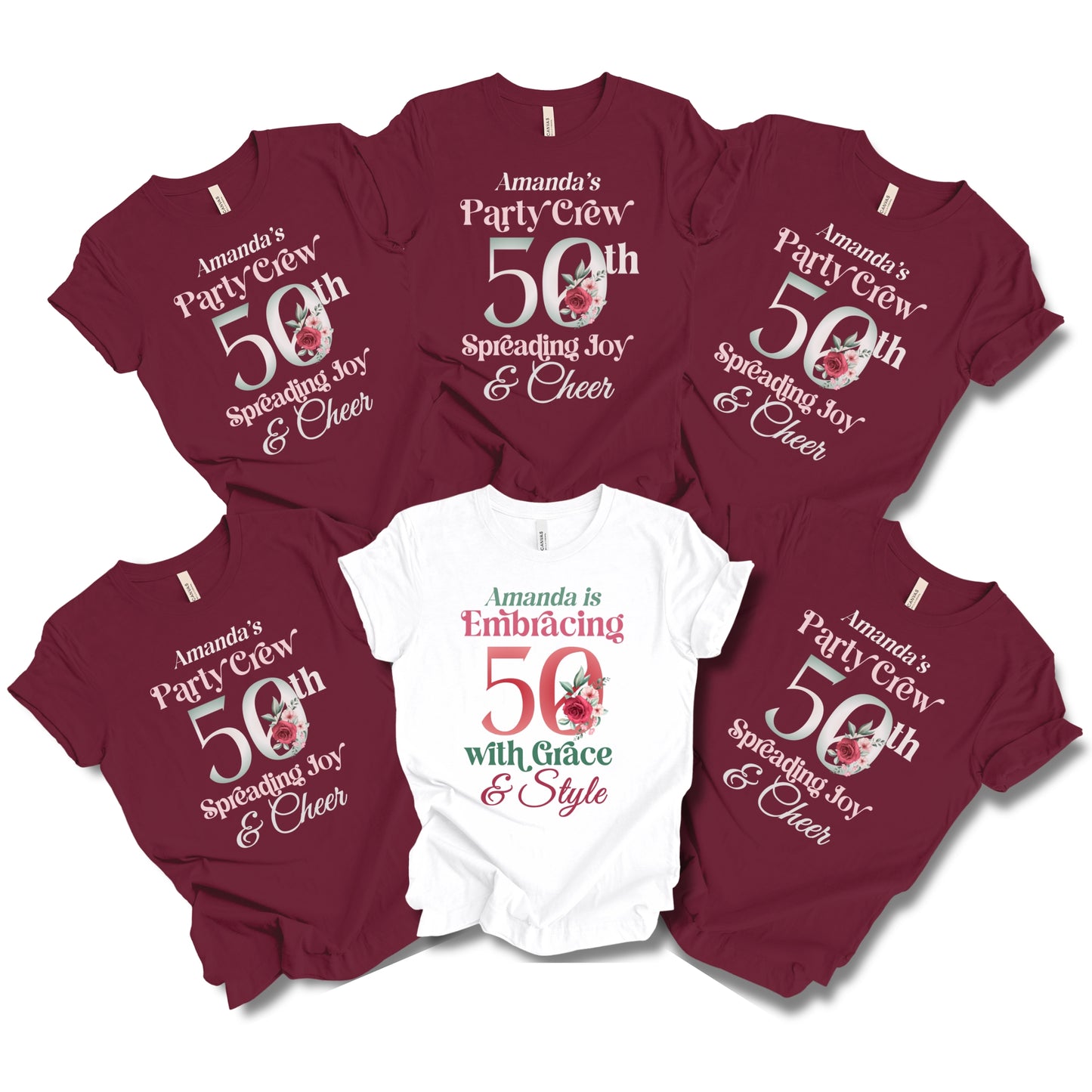 Embracing 50th - Maroon