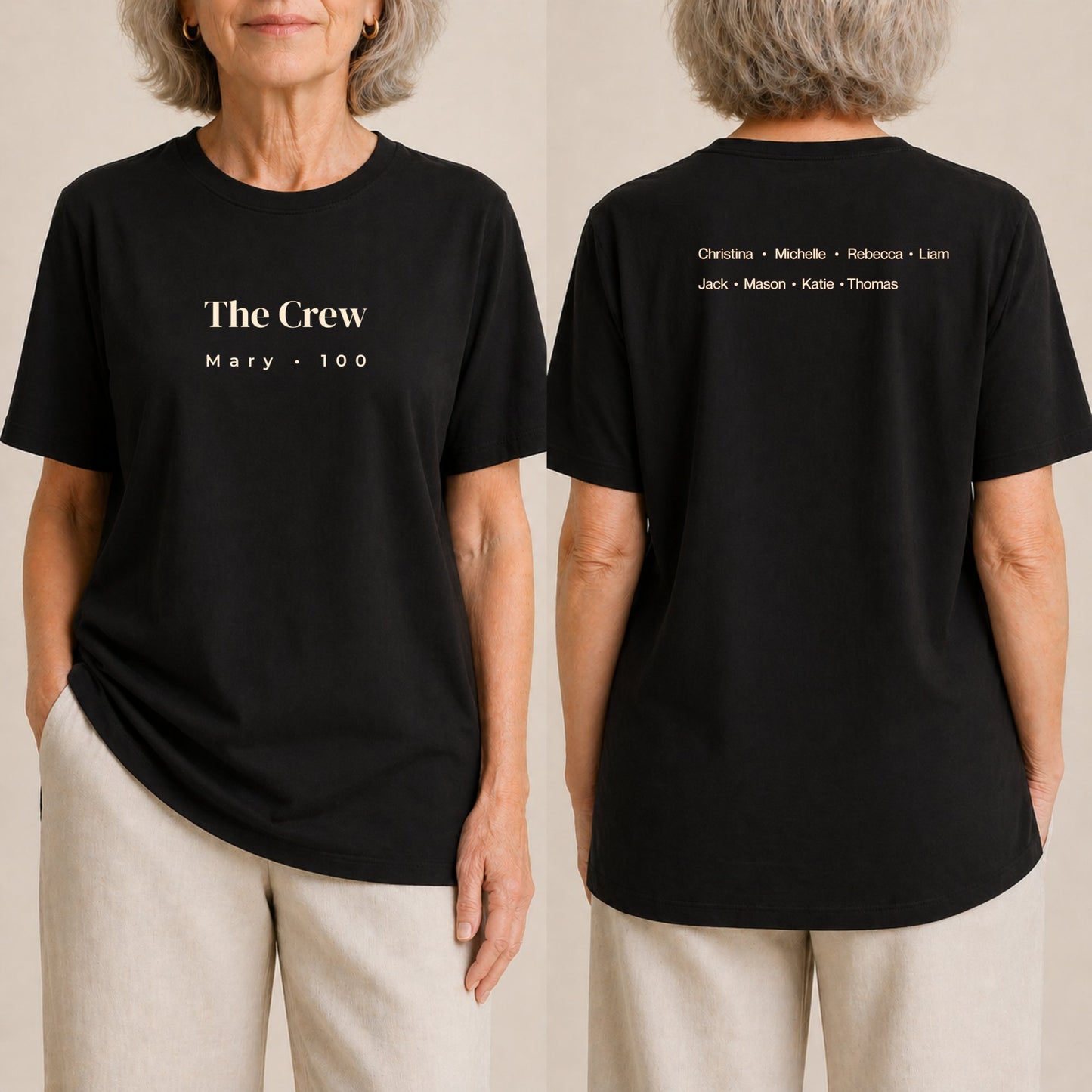 100 Years Loved - Crew Black