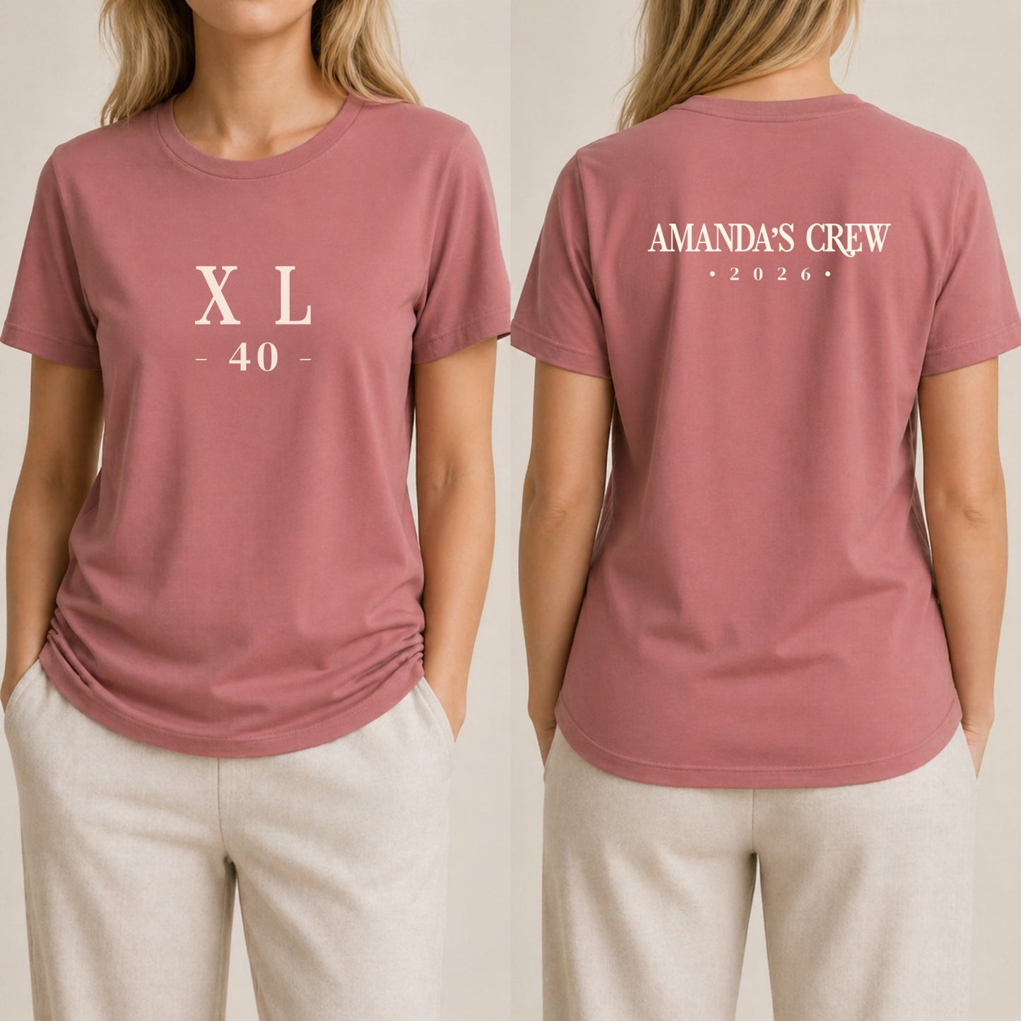 XL 40 - Crew Mauve