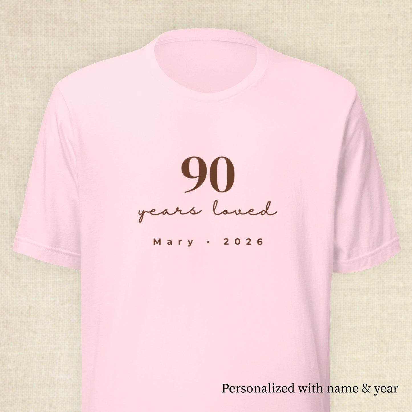 90 Years Loved - Celebrant Soft Pink