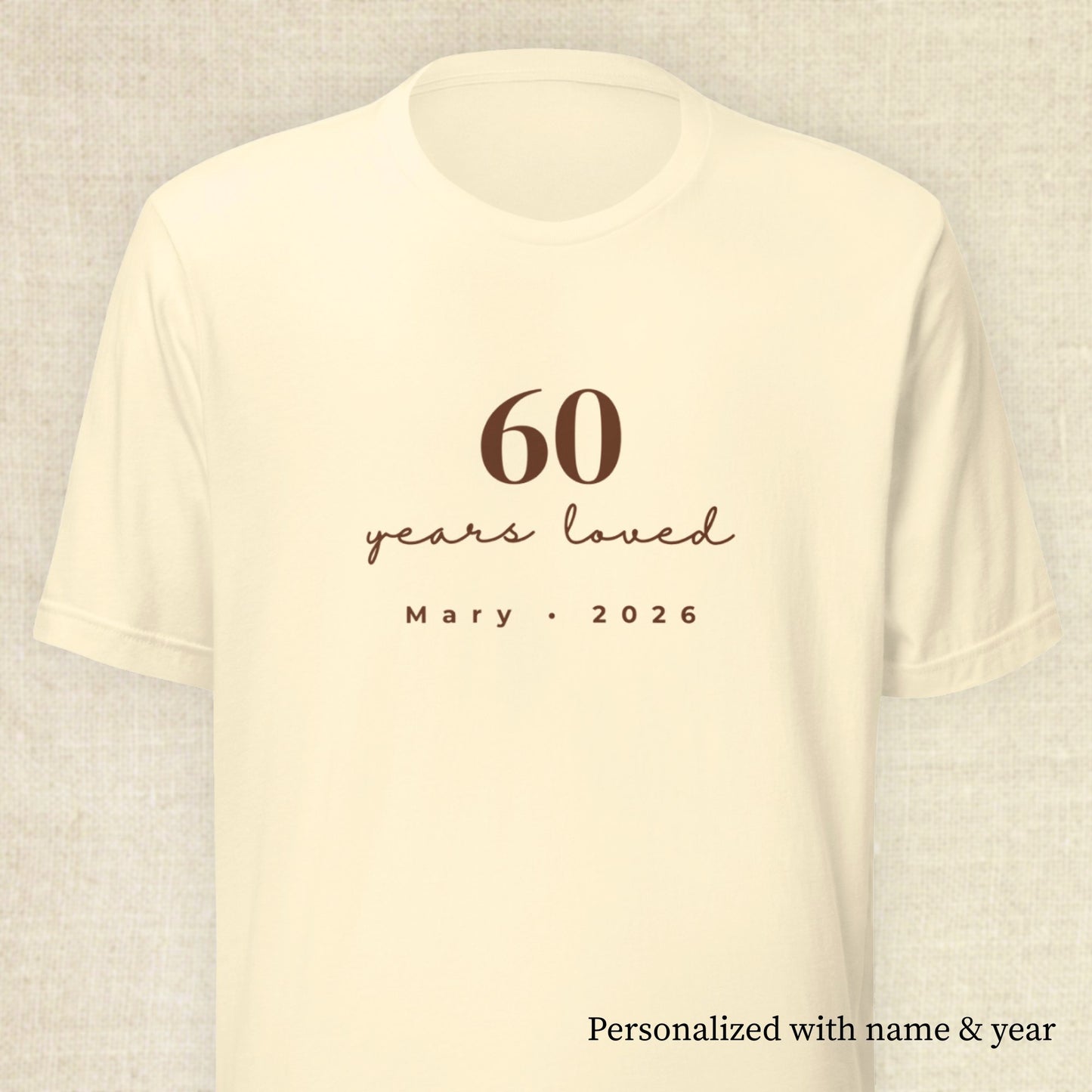 60 Years Loved - Celebrant Natural