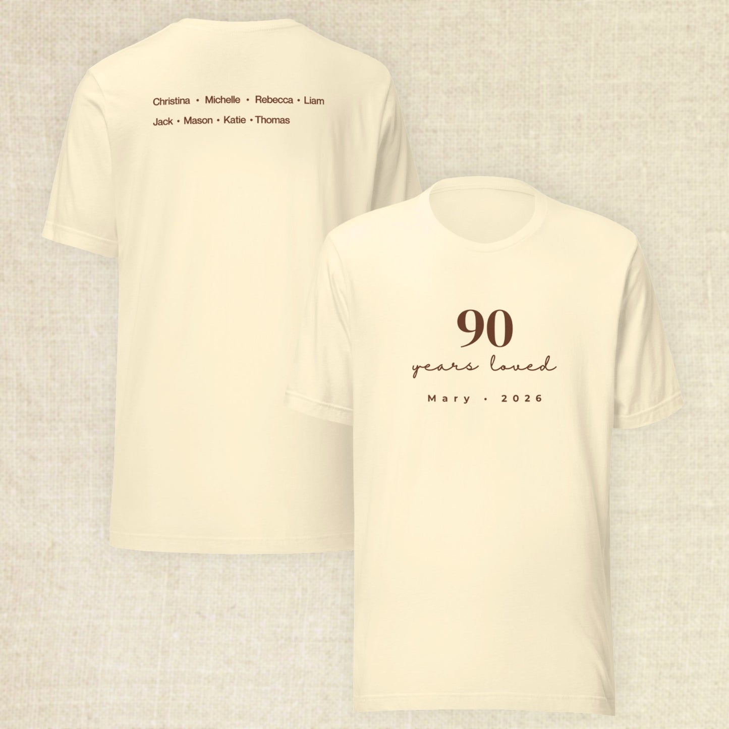 90 Years Loved - Celebrant Natural