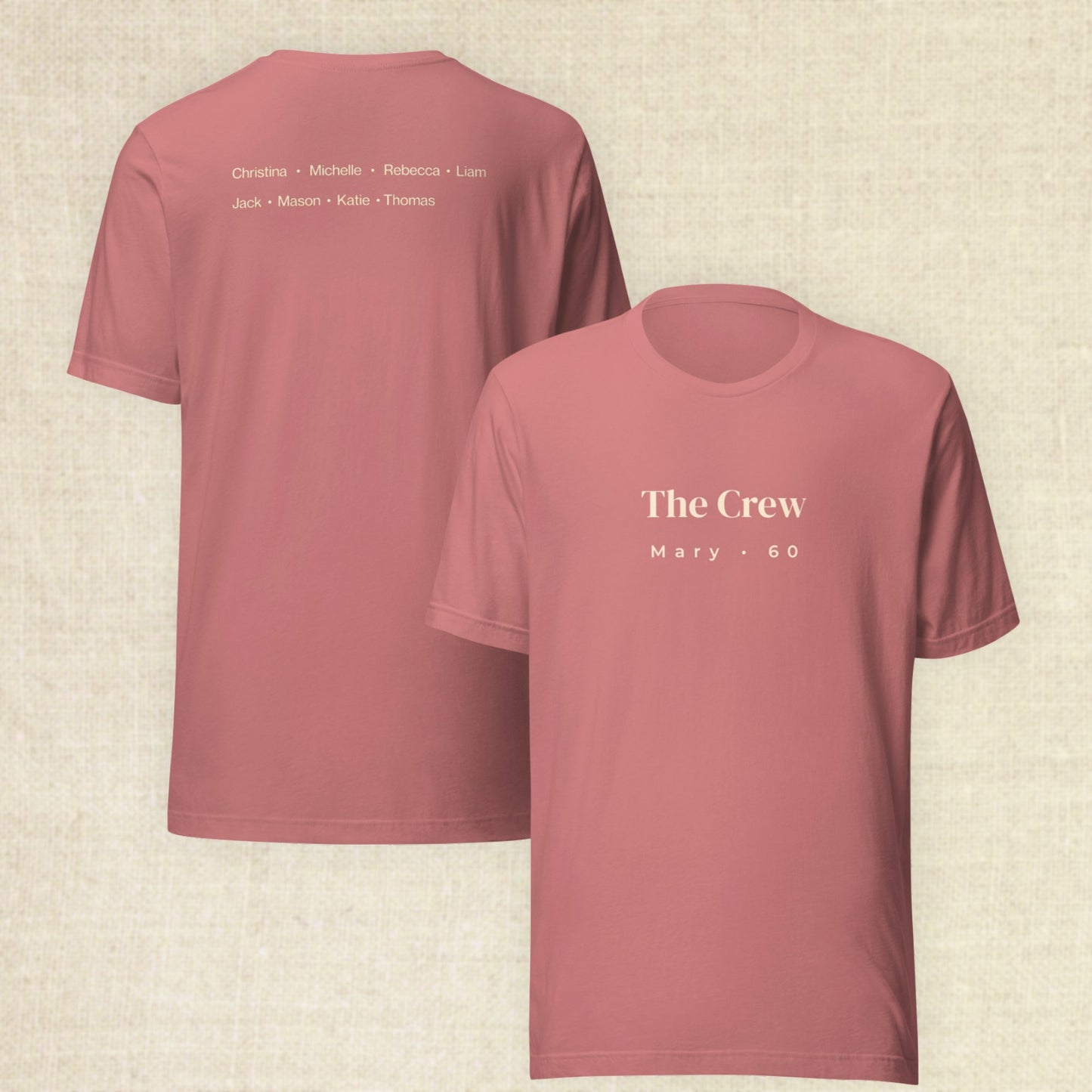 60 Years Loved - Crew Mauve
