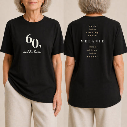 60 With Her - Crew Black