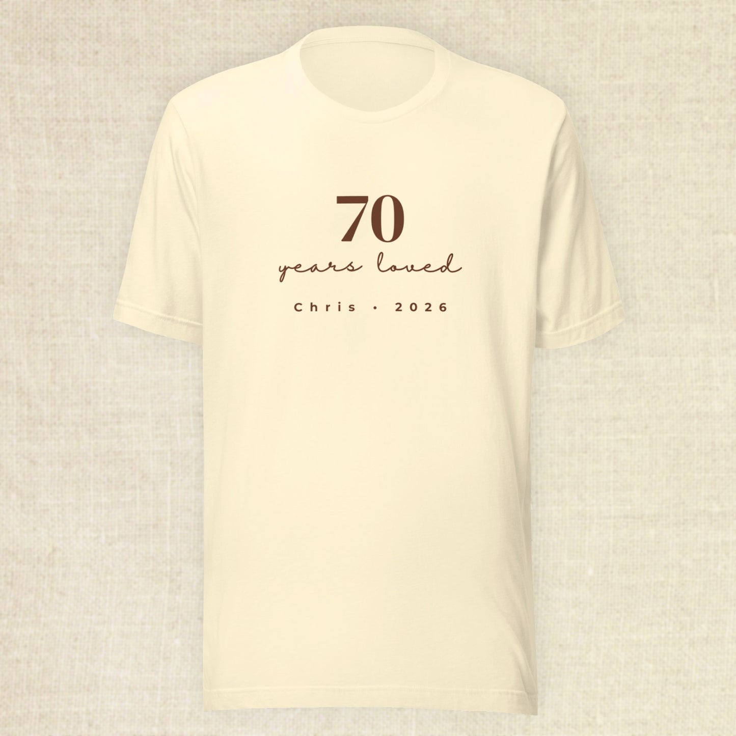 70 Years Loved Set - Cream & Pebble