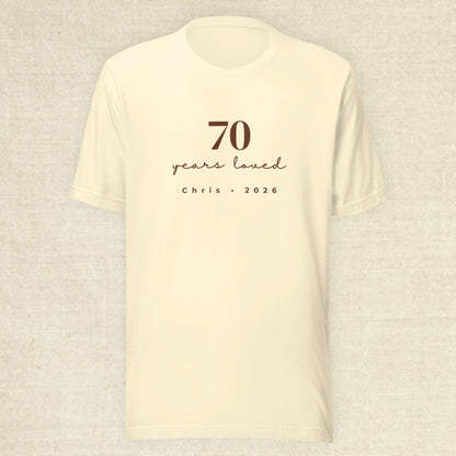 70 Years Loved Set - Cream & Pebble