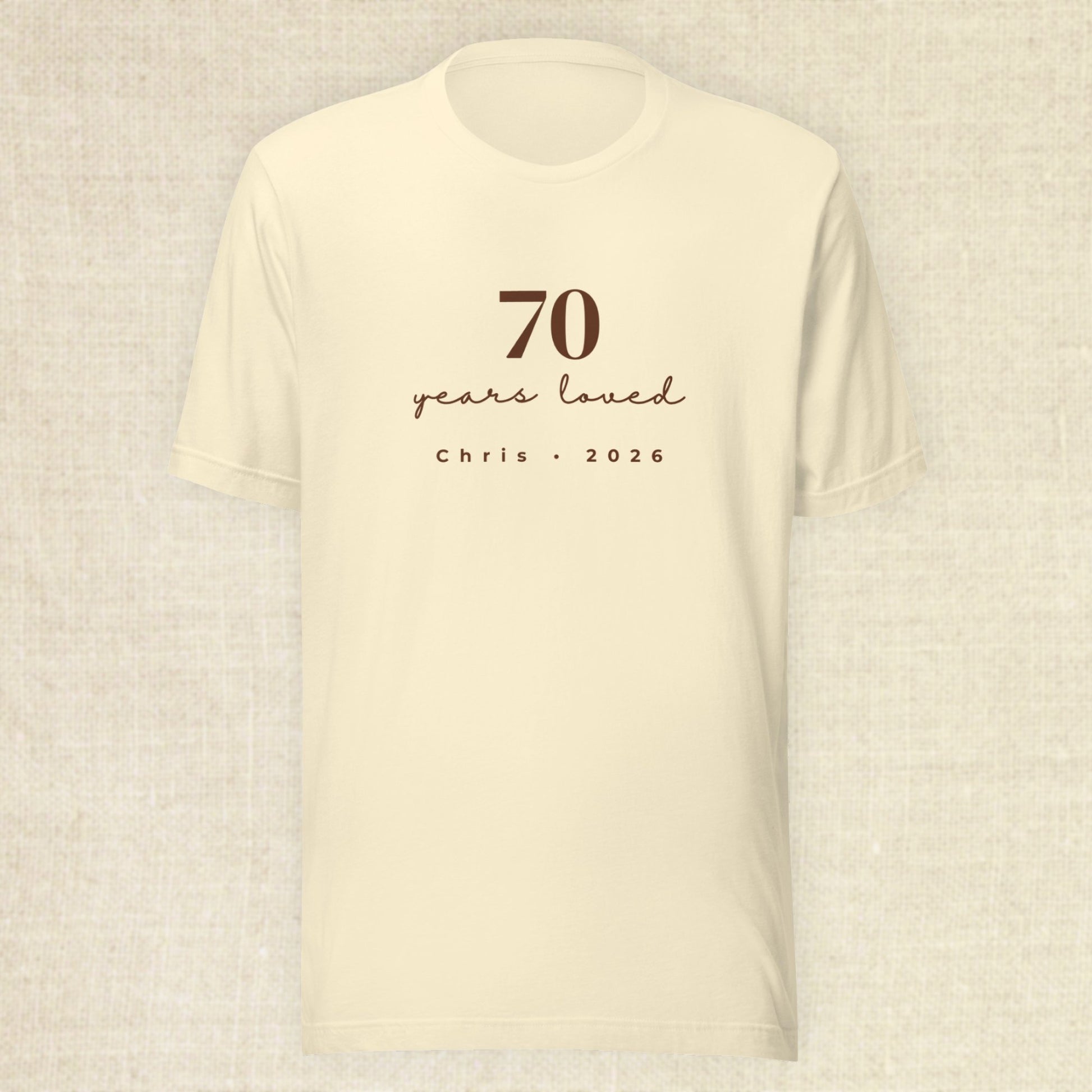 70 Years Loved - Celebrant Natural