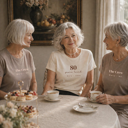 80 Years Loved Set - Cream & Pebble