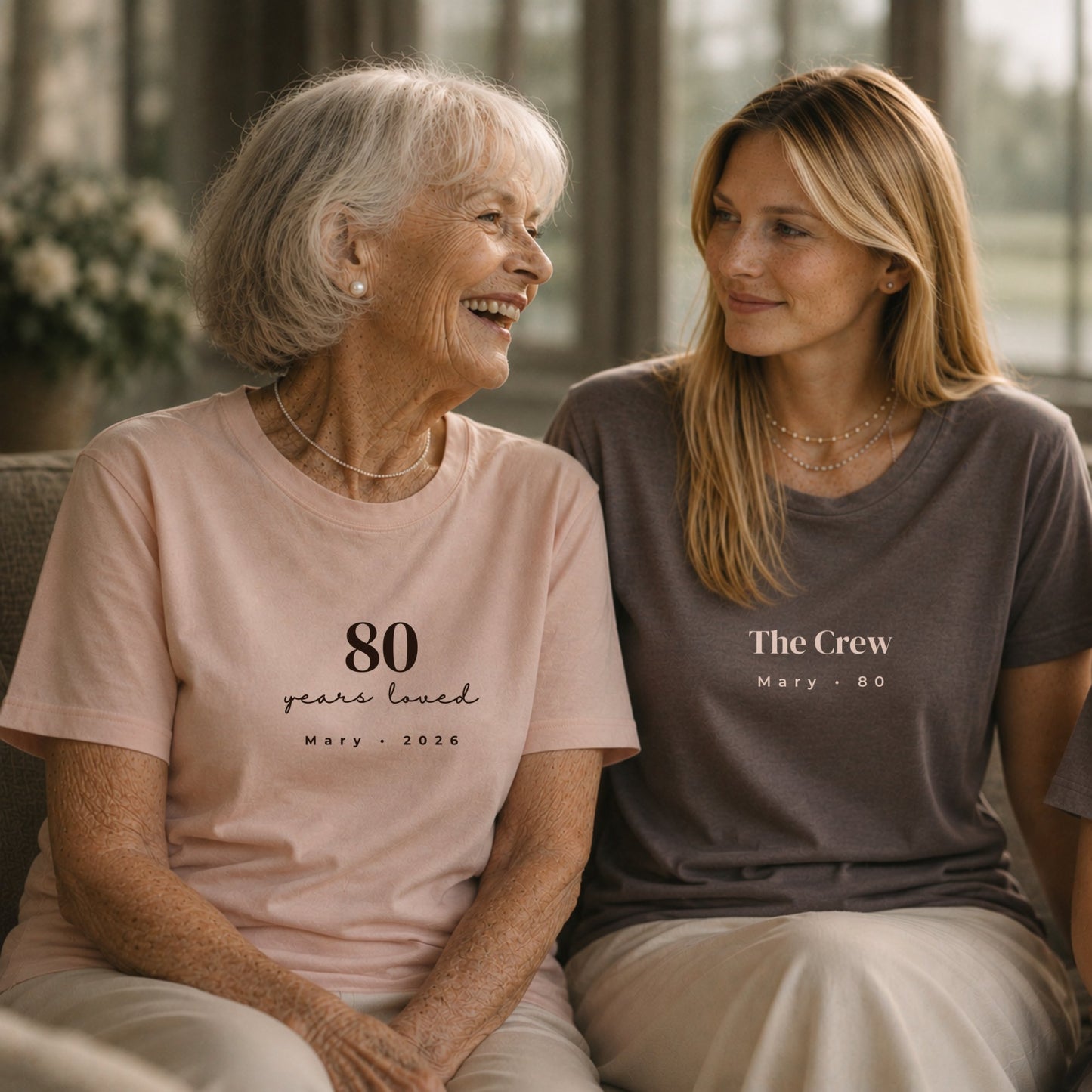 80 Years Loved Set - Blush & Pebble