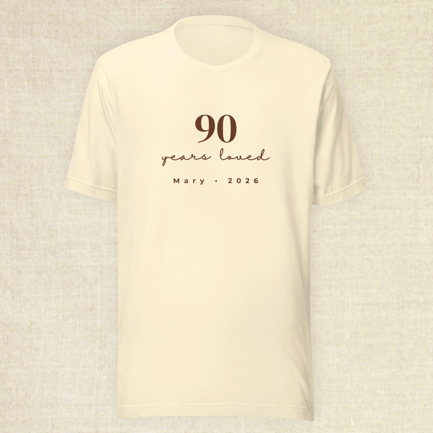 90 Years Loved - Celebrant Natural Shirt