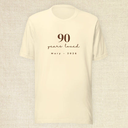 90 Years Loved - Celebrant Natural Shirt