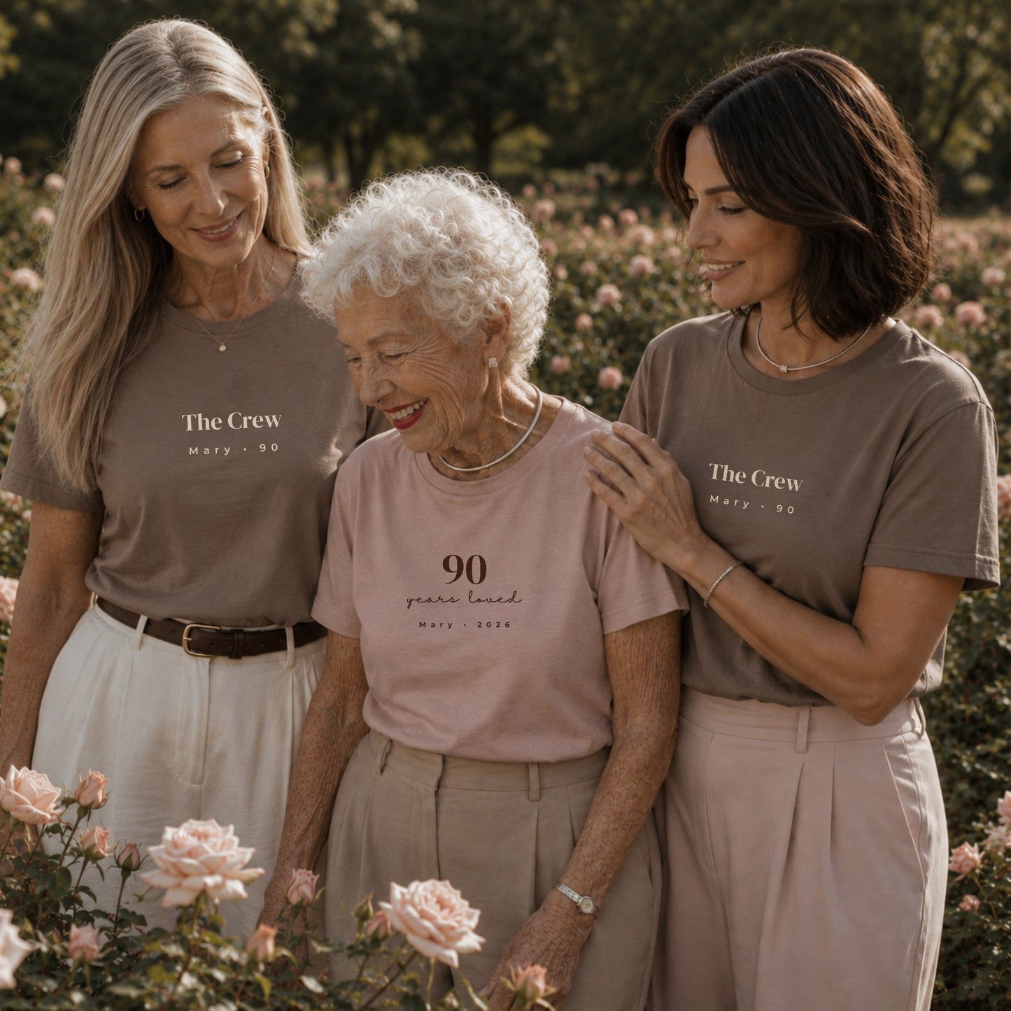 90 Years Loved - Blush & Pebble Set Bundle