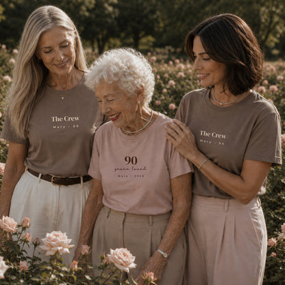 90 Years Loved - Blush & Pebble Set Bundle