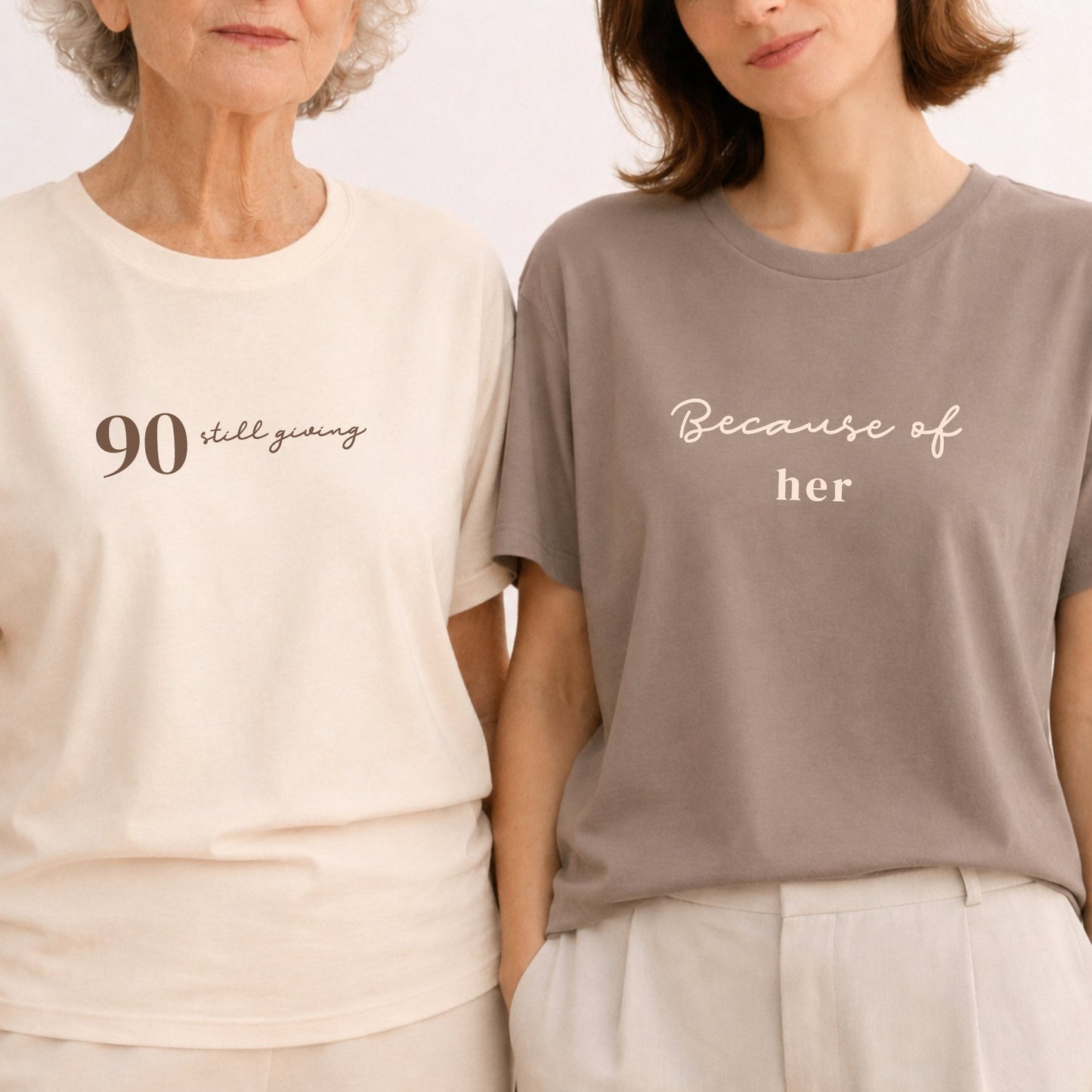 90 Still Giving - Cream & Pebble Set Bundle