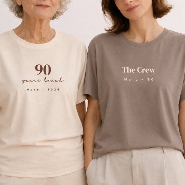 90 Years Loved - Cream & Pebble Set Bundle