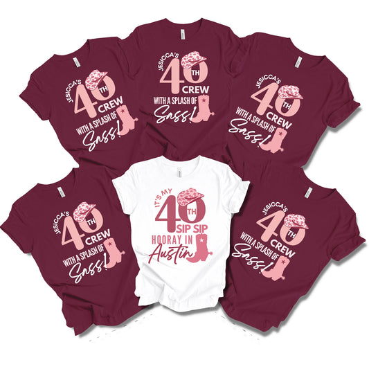 Austin 40th Sip Sip Hooray