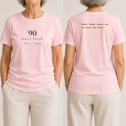 90 Years Loved - Celebrant Soft Pink