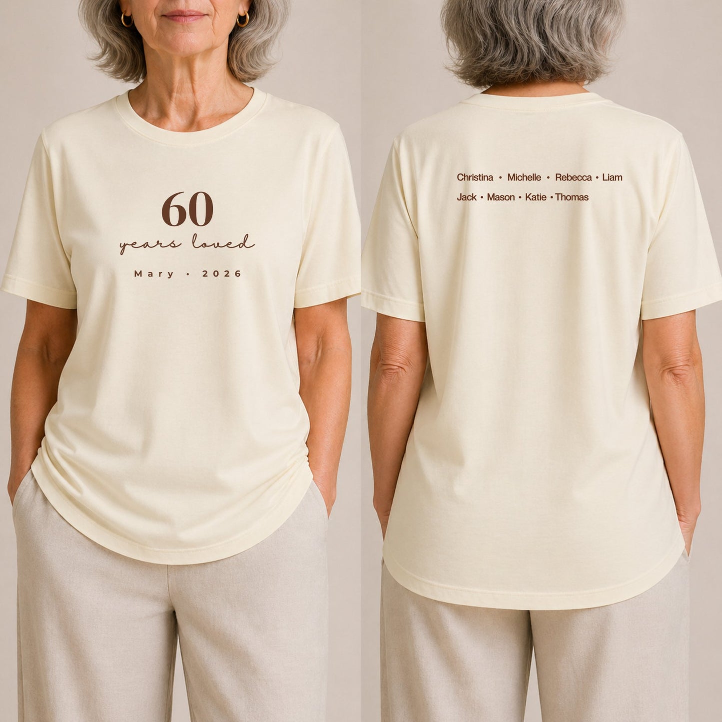60 Years Loved - Celebrant Natural