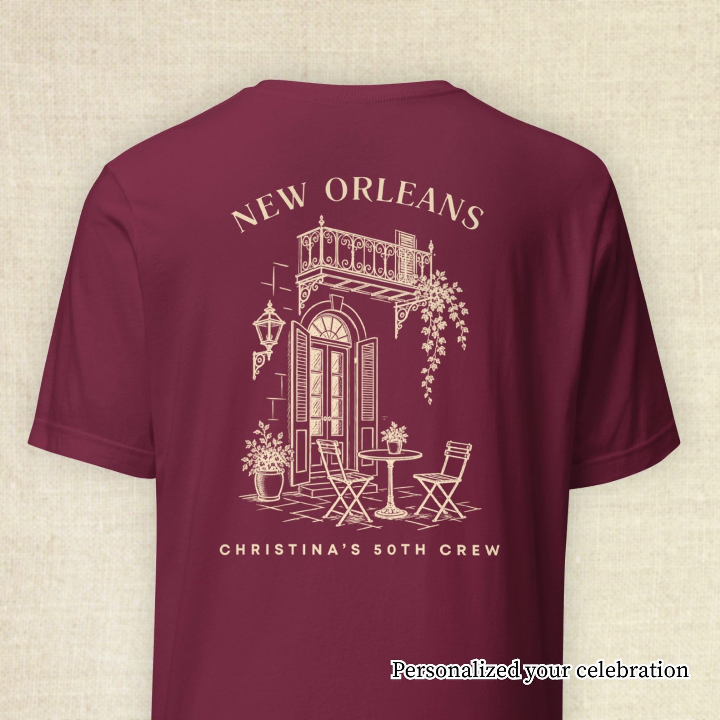 New Orleans Vintage Birthday Crew Shirt