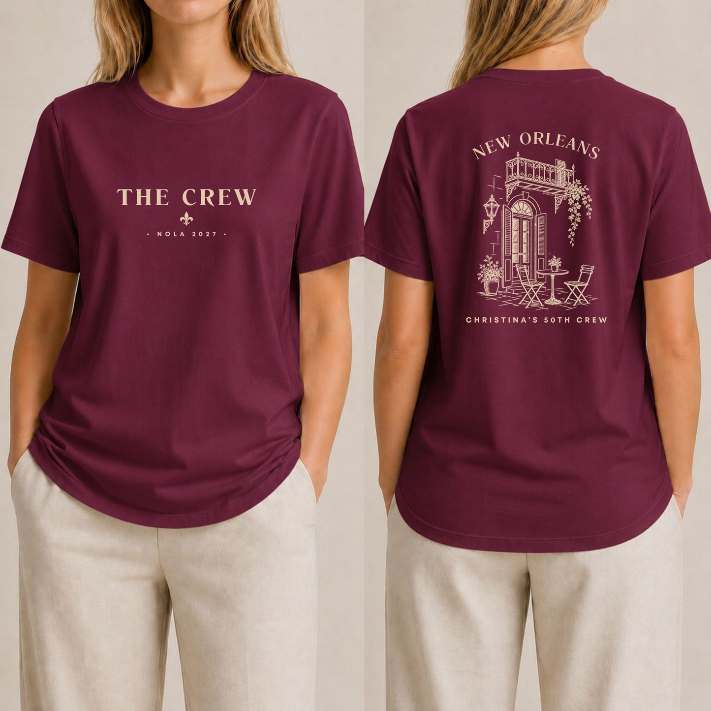New Orleans Vintage Birthday Crew Shirt