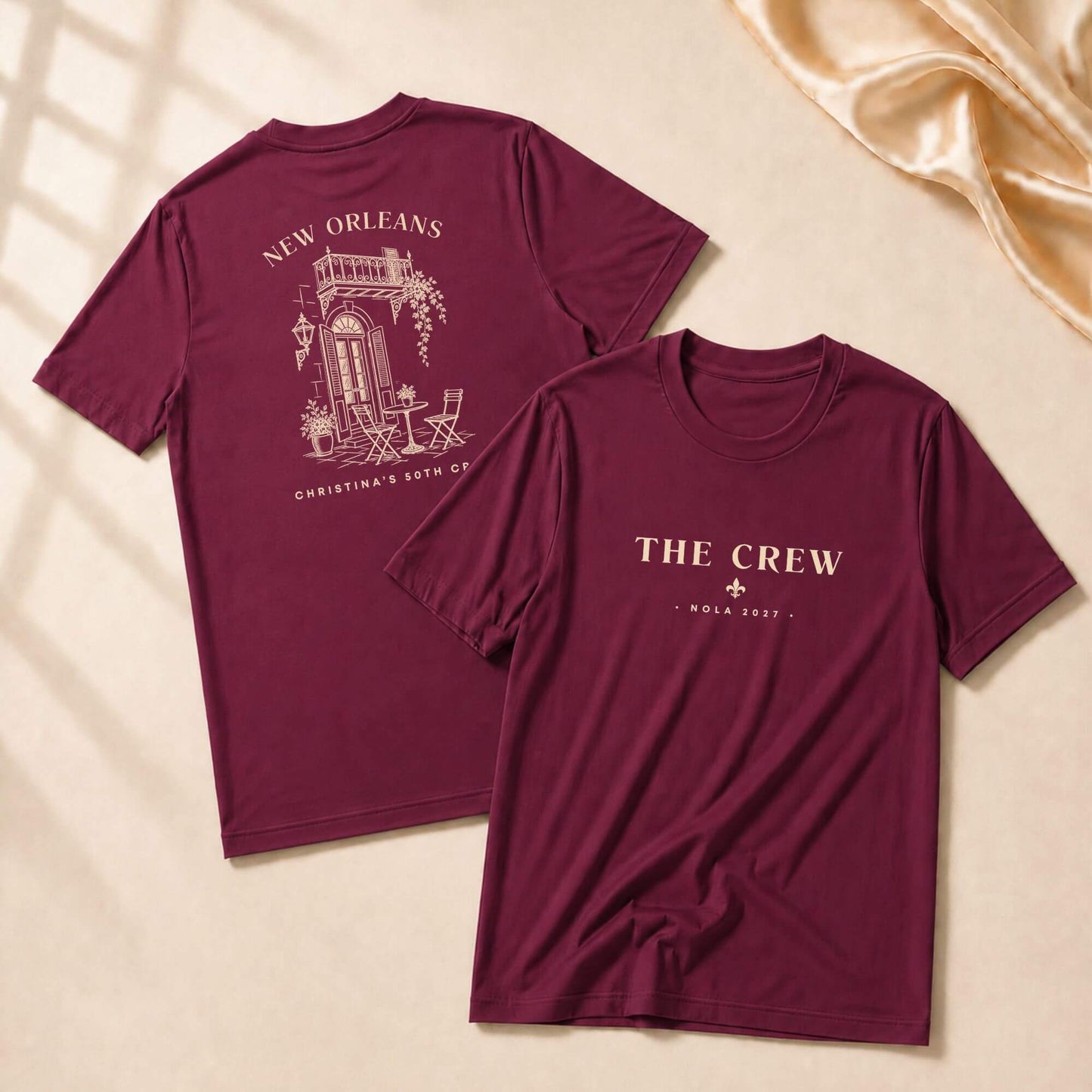 New Orleans Vintage Birthday Crew Shirt