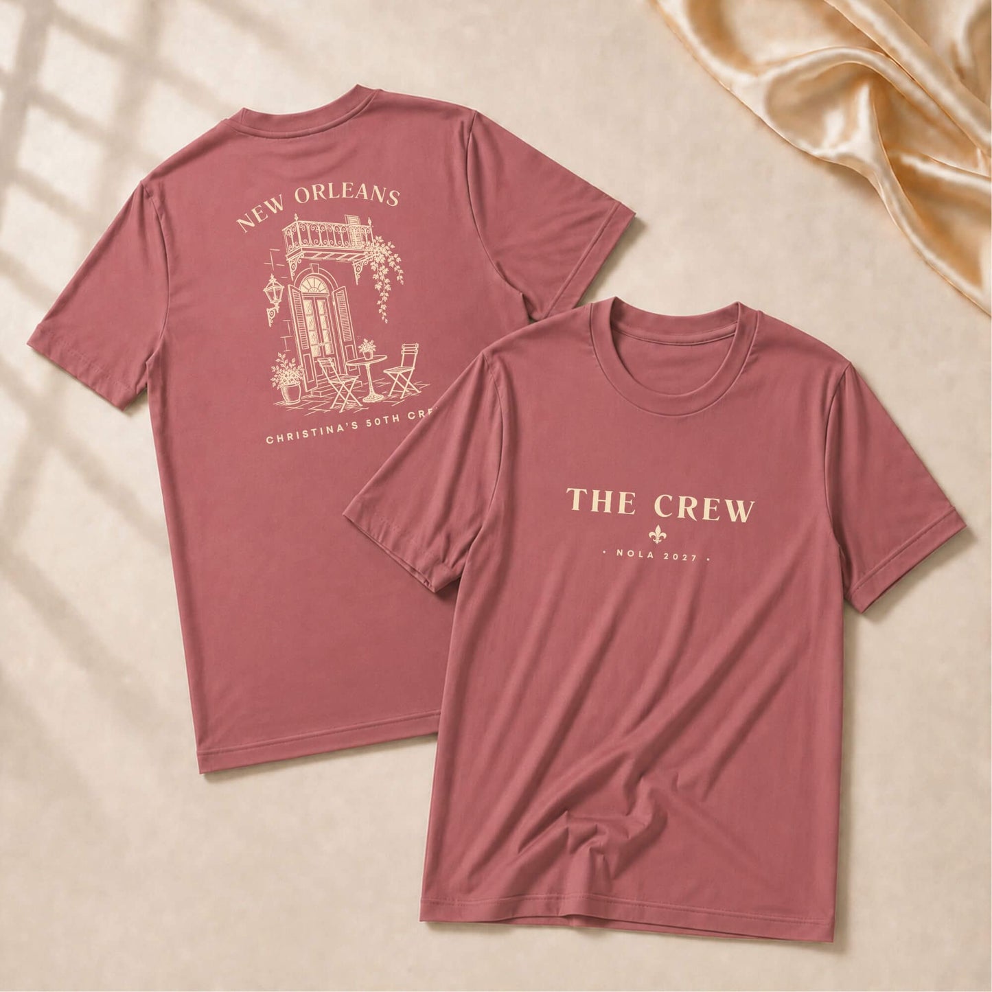 New Orleans Vintage Birthday Crew Shirt