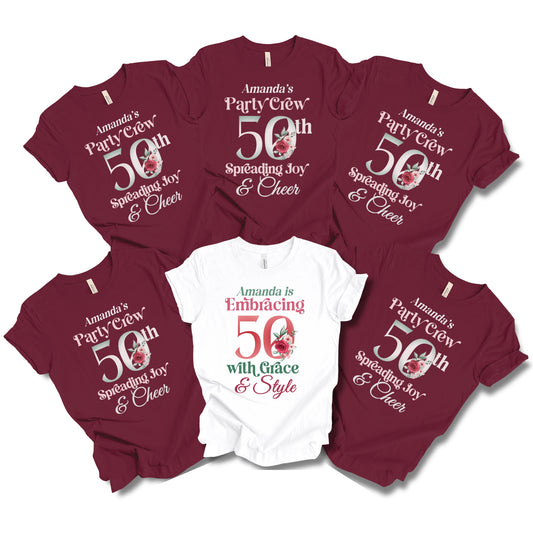 Embracing 50th - Maroon