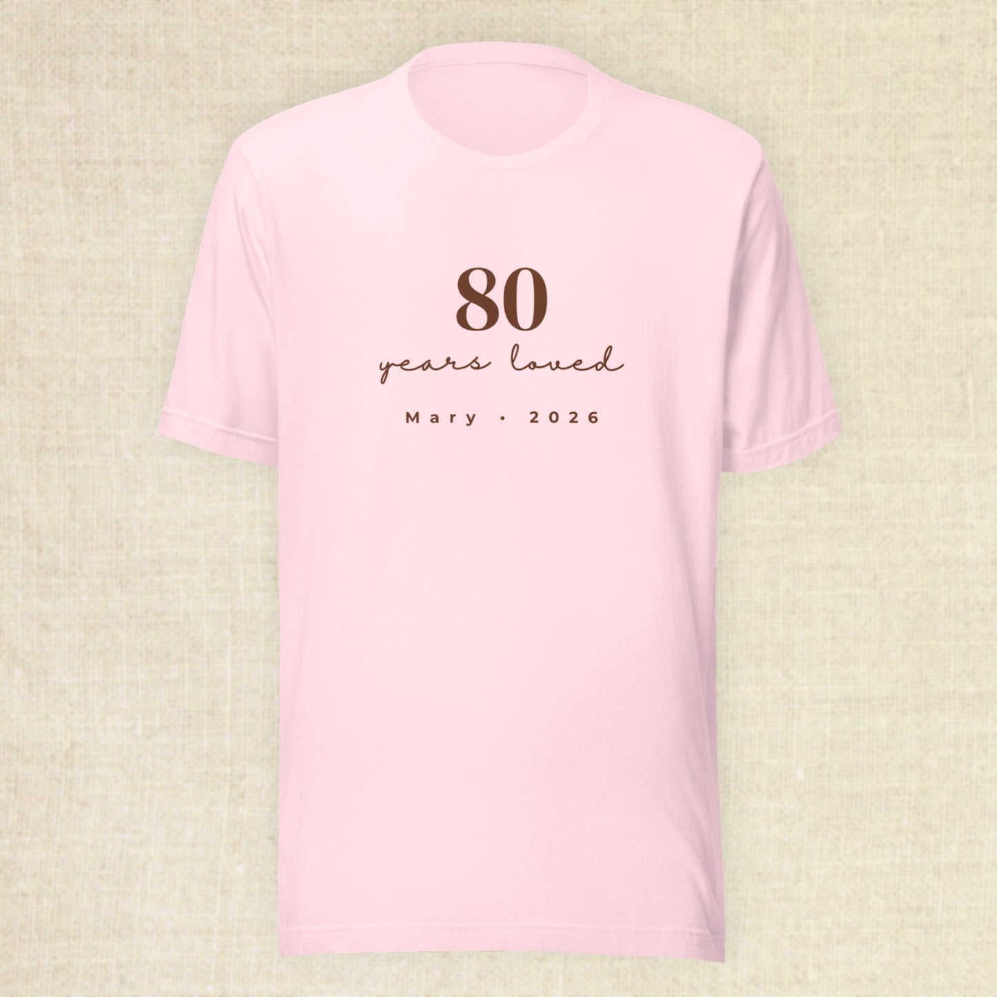 80 Years Loved Set - Blush & Pebble
