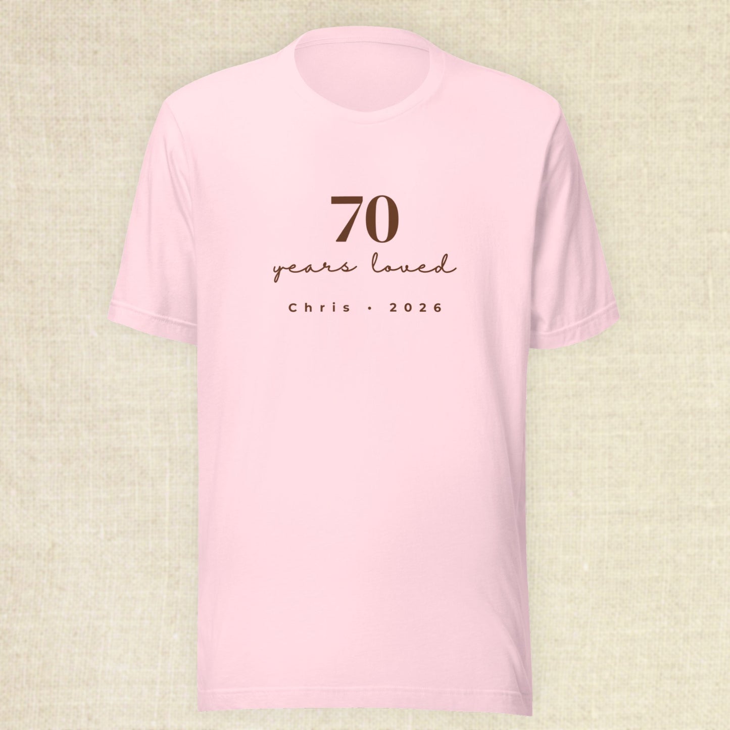 70 Years Loved Set - Blush & Pebble