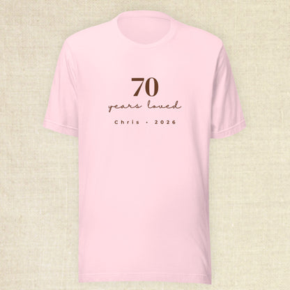 70 Years Loved Set - Blush & Pebble