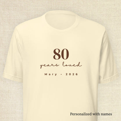 80 Years Loved - Celebrant Natural