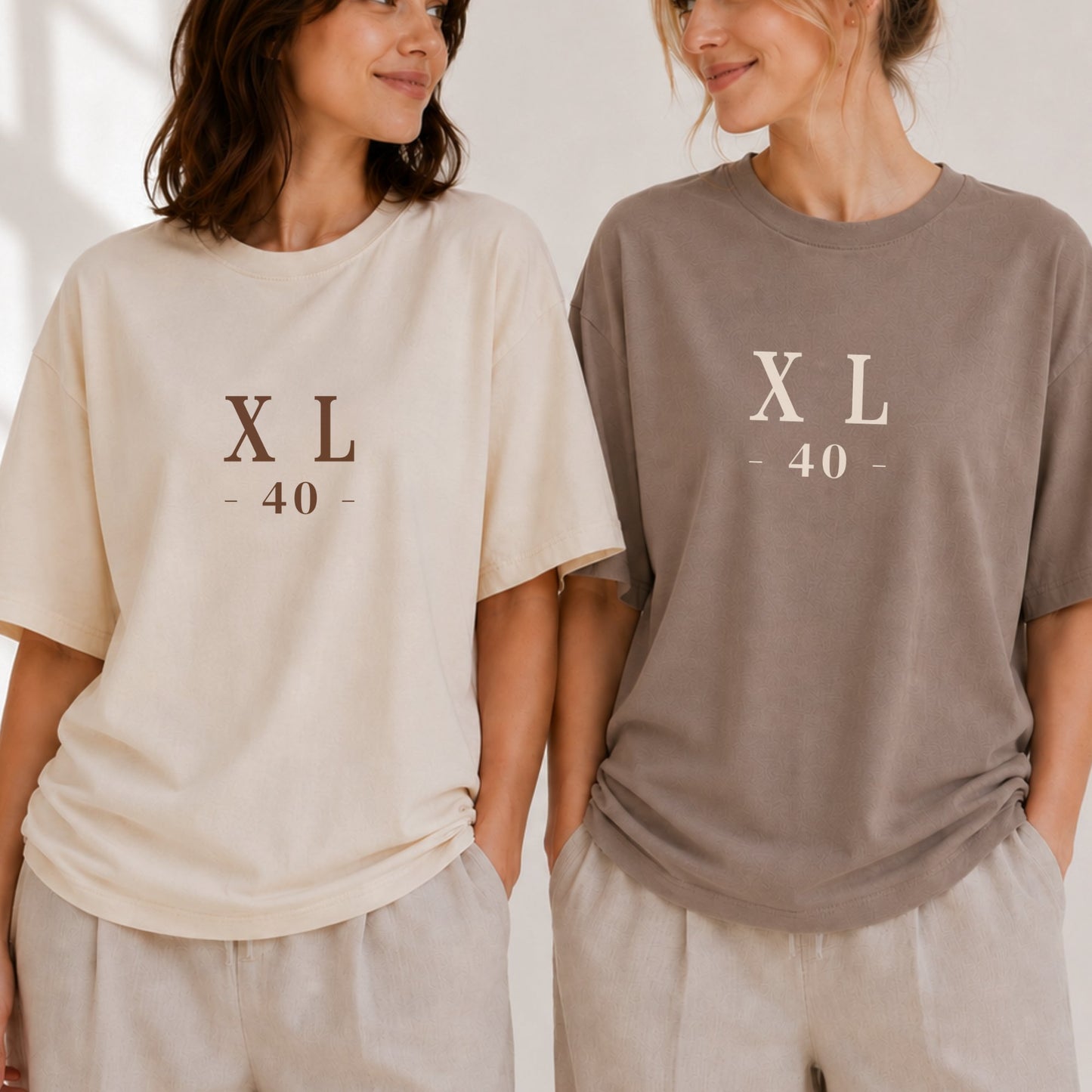 XL 40 - Cream & Pebble Set Bundle