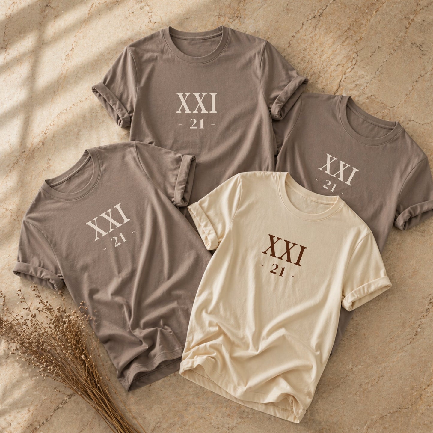 XXI 21 - Cream & Pebble Set Bundle