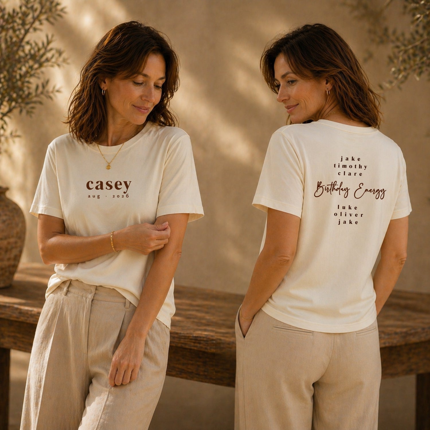 front & back birthday celebrant tee